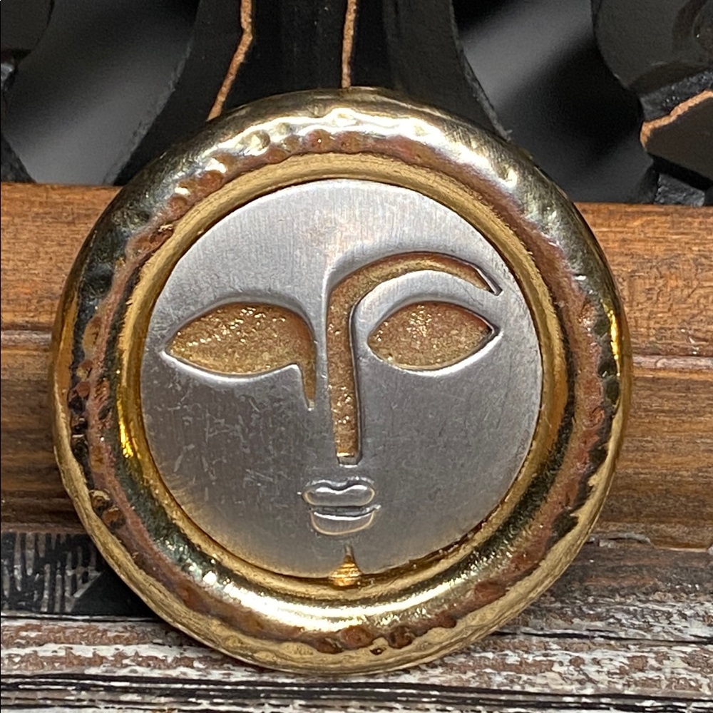 🦋3 for $33 🦋Vintage Modernist Abstract Moon Face 1980’s Ultra Craft